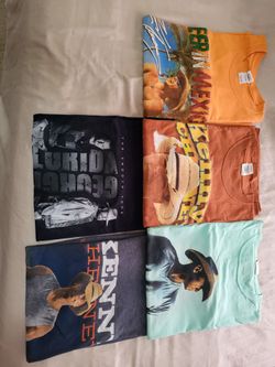 Lot of 5 Country Music Concert T-Shirts