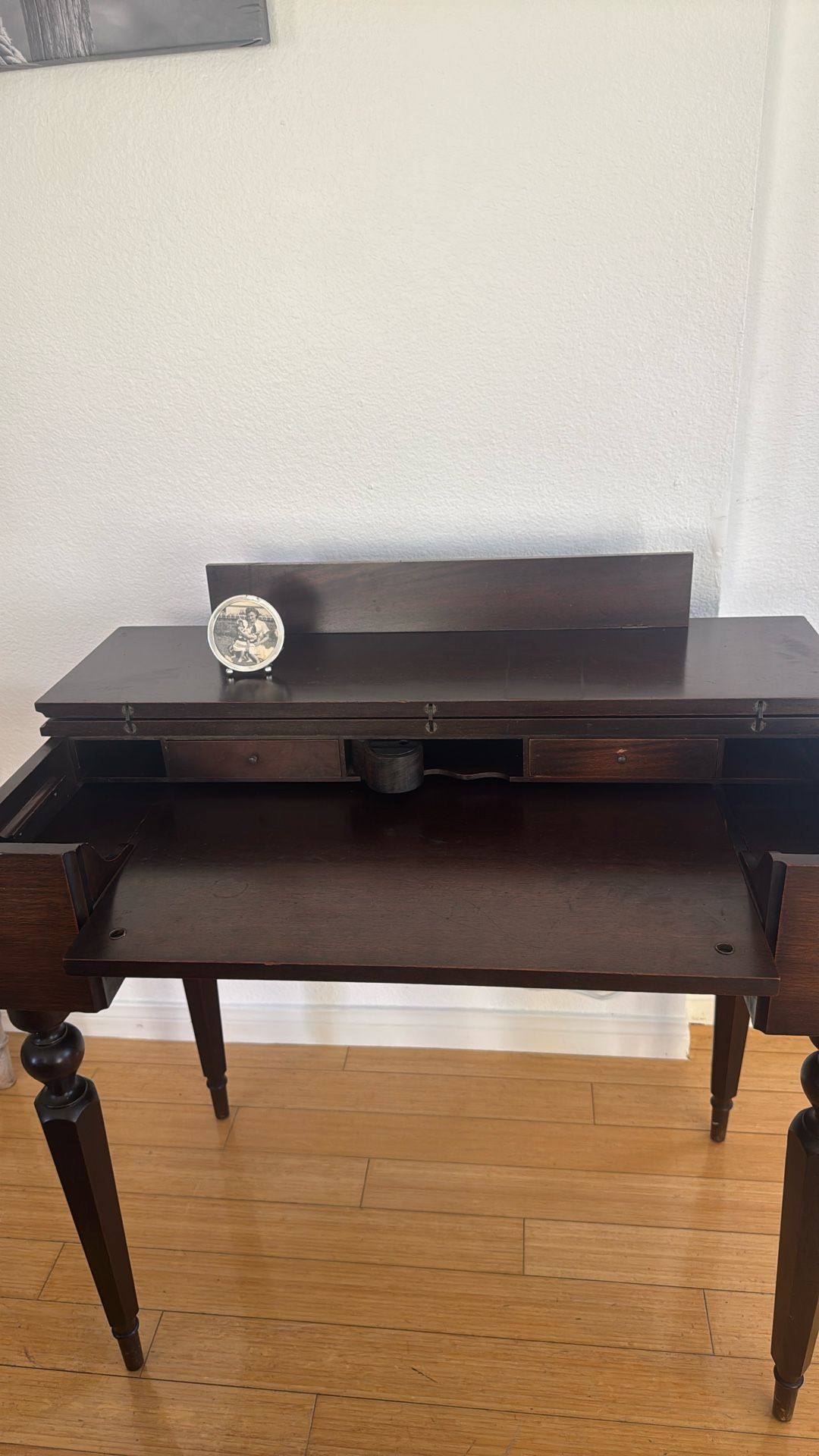 Antique Mahogany Spinet writing Desk