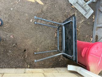 Glass top table metal frame