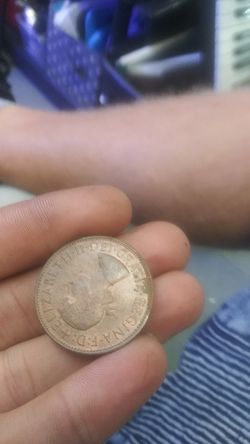 Queen Elizabeth 1967 one penny