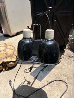 Zoo-Med Dual Combo Heat Lamp with Stand
