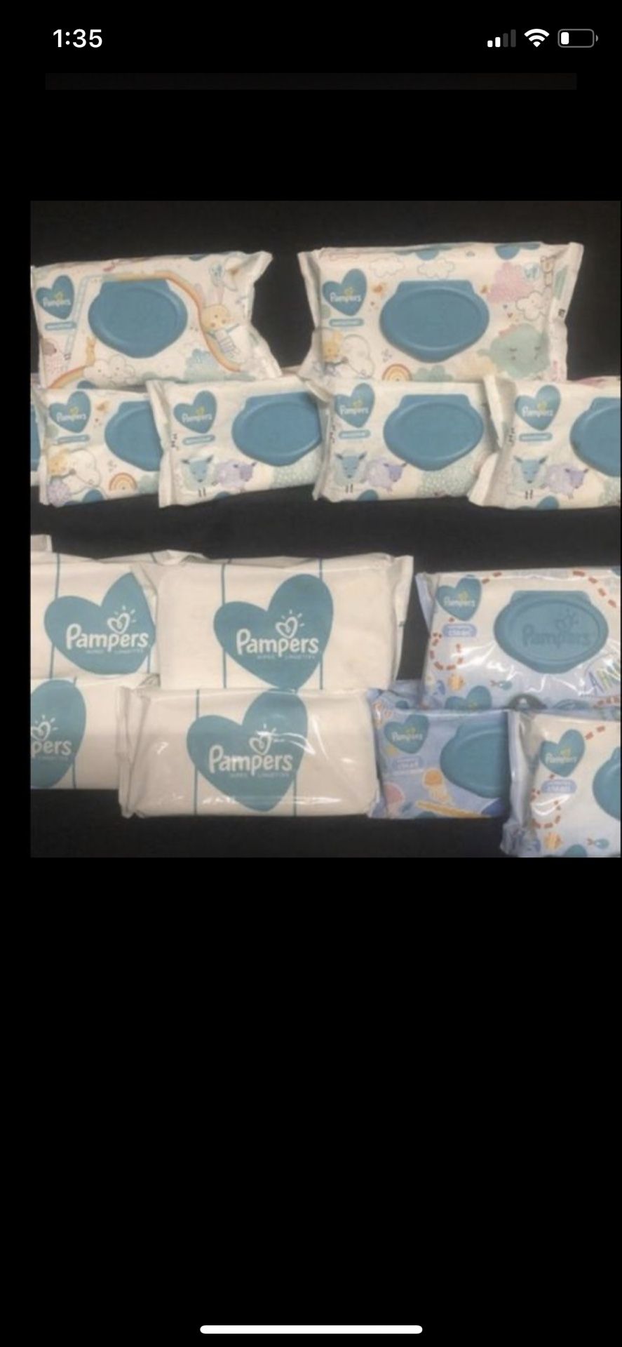 Pampers baby wipes 3/$5