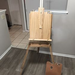 wood, portable, painting easel, new 