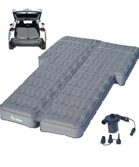 SUV Air Mattress for Car Camping, Durable Extra Thick 300D Oxford Fabric, Quick Easy Set-Up w/Electric Pump