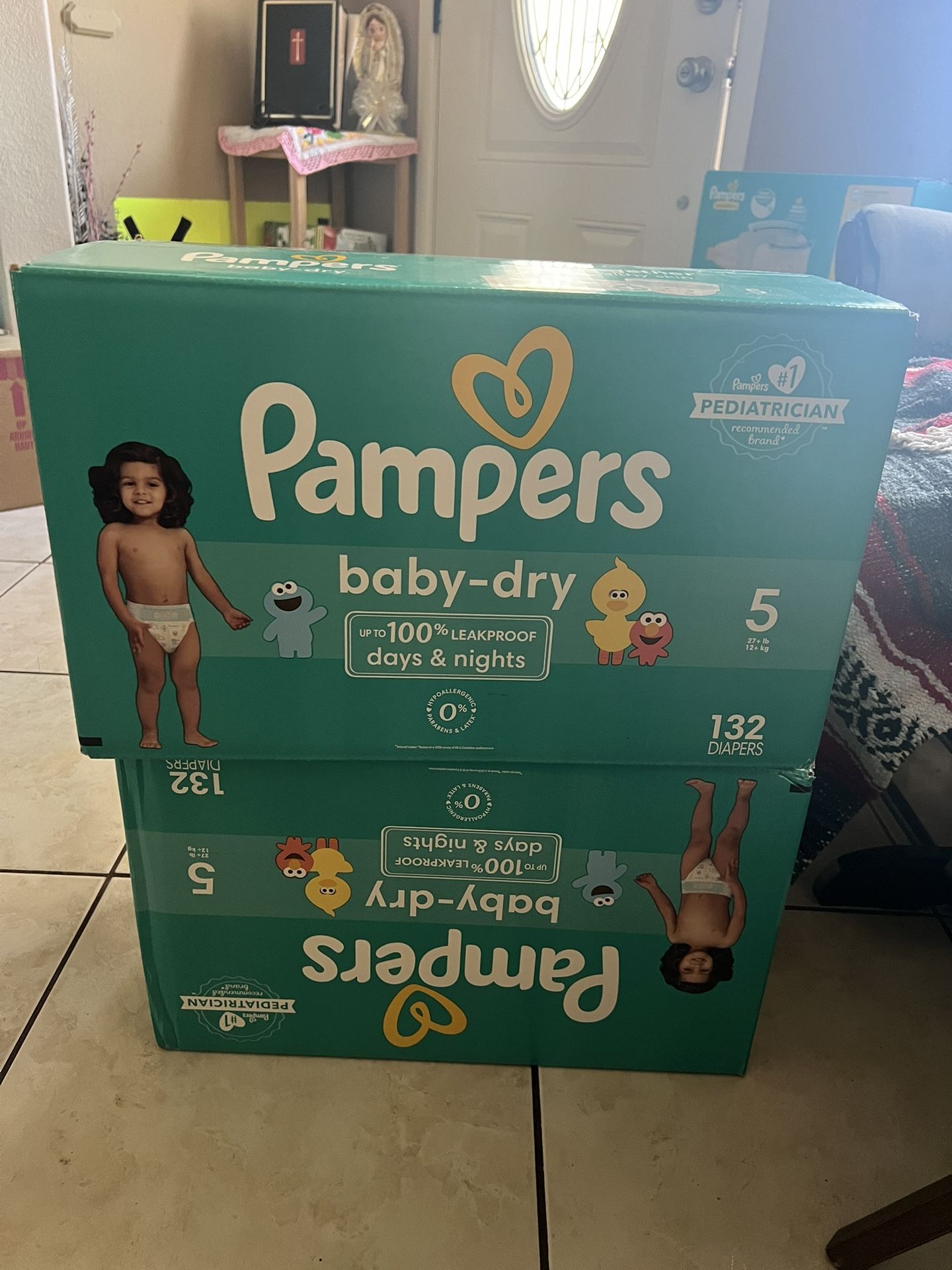 Pampers size 5 35$ each 