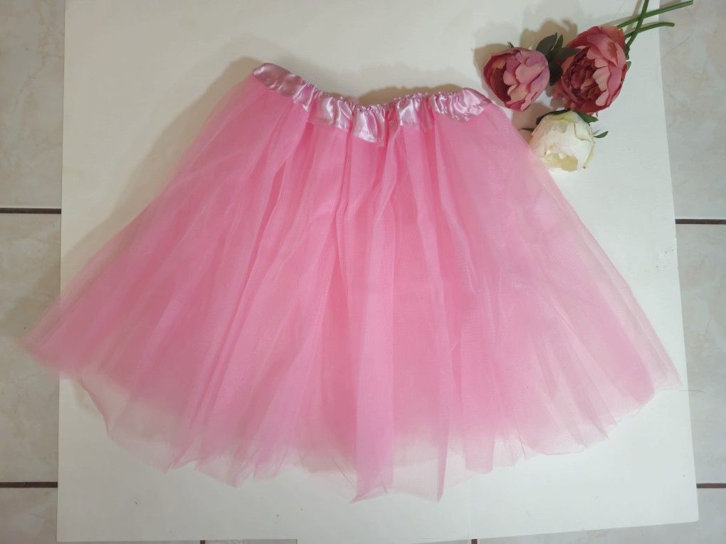 Pink Tulle Skirt. Dance Pink Tulle Tutu. Ballet Tutu Princess Pink Skirt Costume