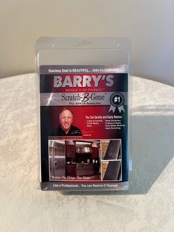 BARRY’S RESTORE IT ALL ~ SCRATCH-B-GONE STAINLESS STEEL KIT ~ NEW 