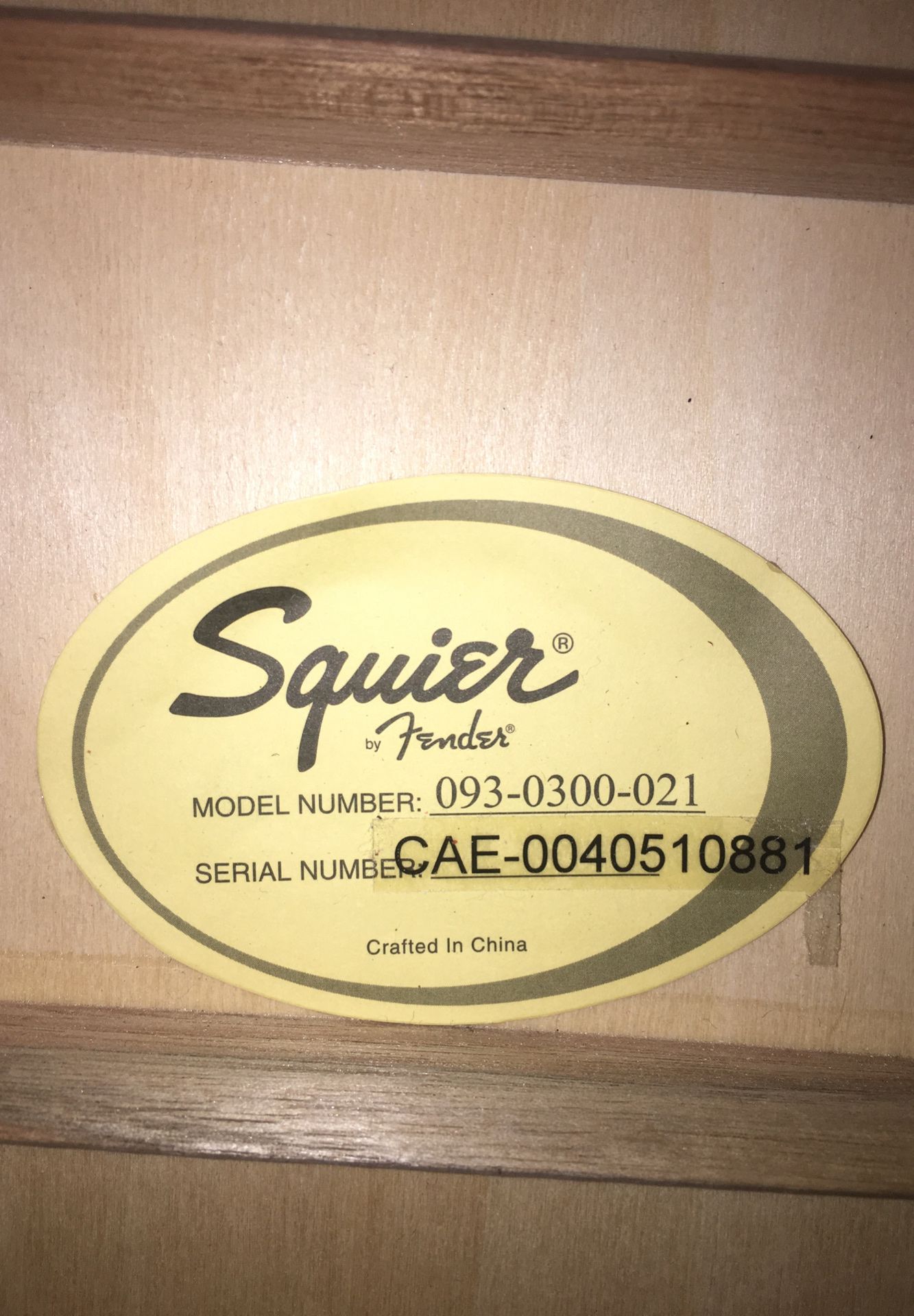 Acoustic guitar Squier fender