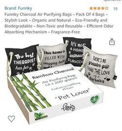 Charcoal air purifying bags with cute sayings in them great Christmas gift 🎁