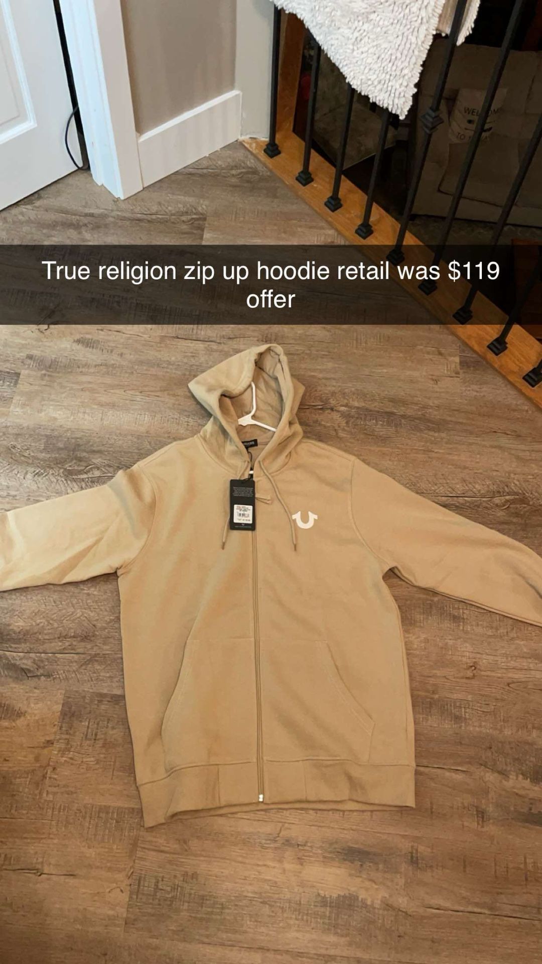 Brand New True Religion Zip Up