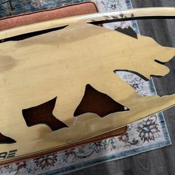 Surf Board California Bear Art
