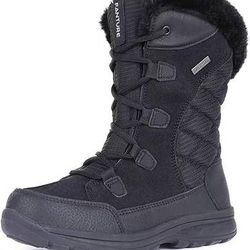 NEW Size 8 Women Waterproof Insulated Snow Winter Boots Thinsulate Insulation Warm Fur Lined Anti-Slip & Lace Up Closure Cold Weather Boots Mid-Calf