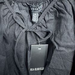 Brand Name New Eloquii Size 18 Puff Sleeve Linen Mini Dress 