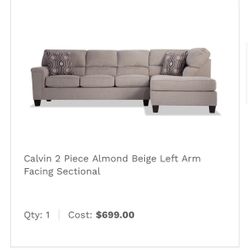 Two-Piece Sectional Couch