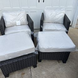 4 Piece Patio Set 