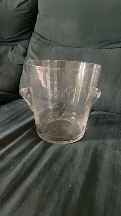 Glass champagne bucket