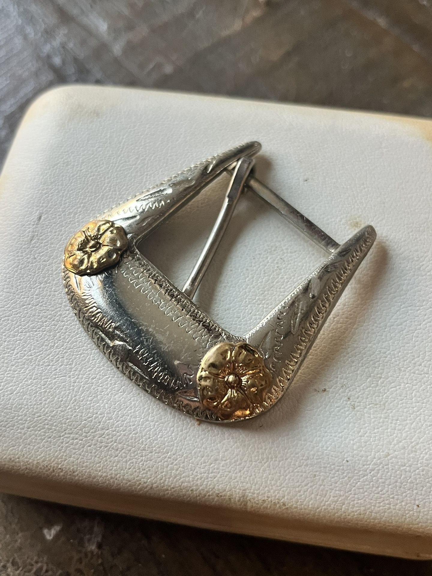 Vintage German Silver Belt Buckle