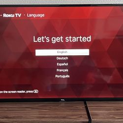 50 Inch TCL Tv with Roku 