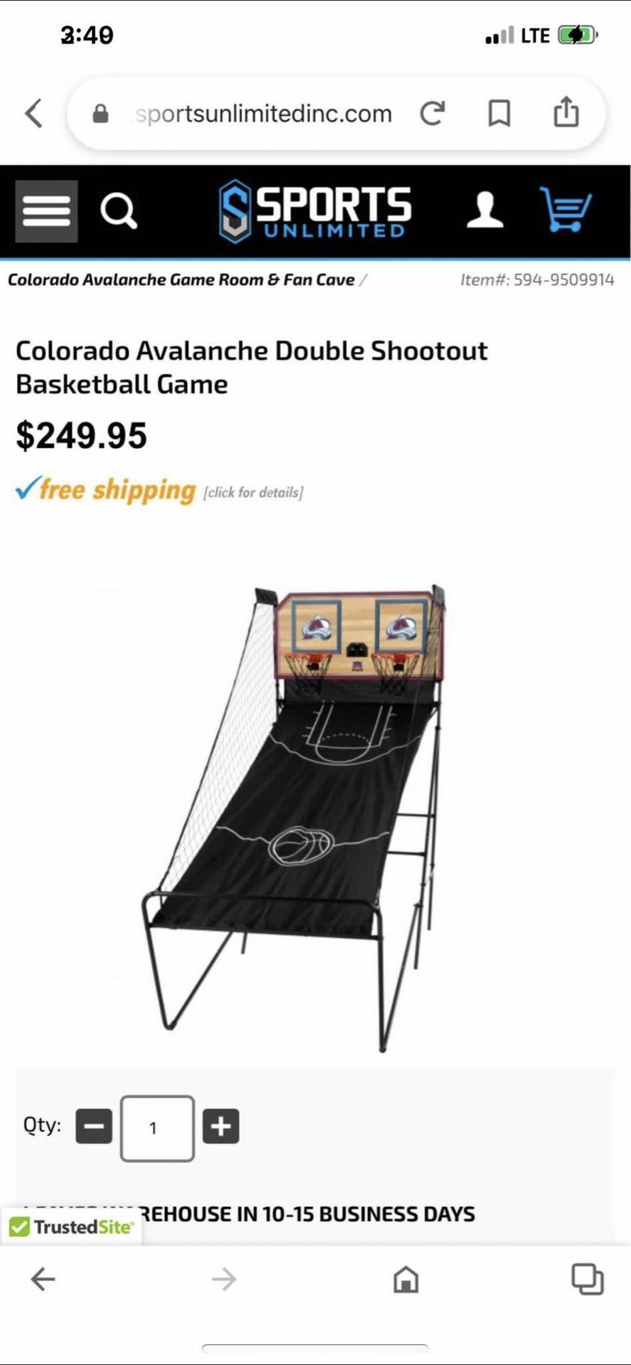New Titans Basketball Set, Just In Time For The Super Bowl Still In Box