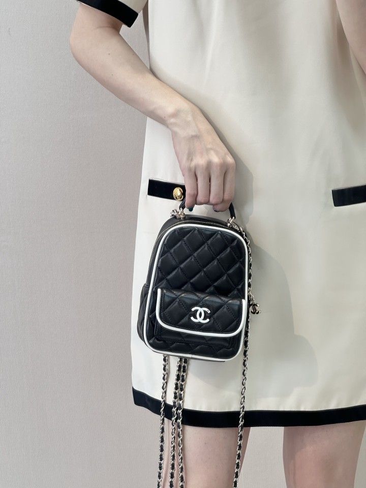 50% discount off! Black CHANEL backpack bag