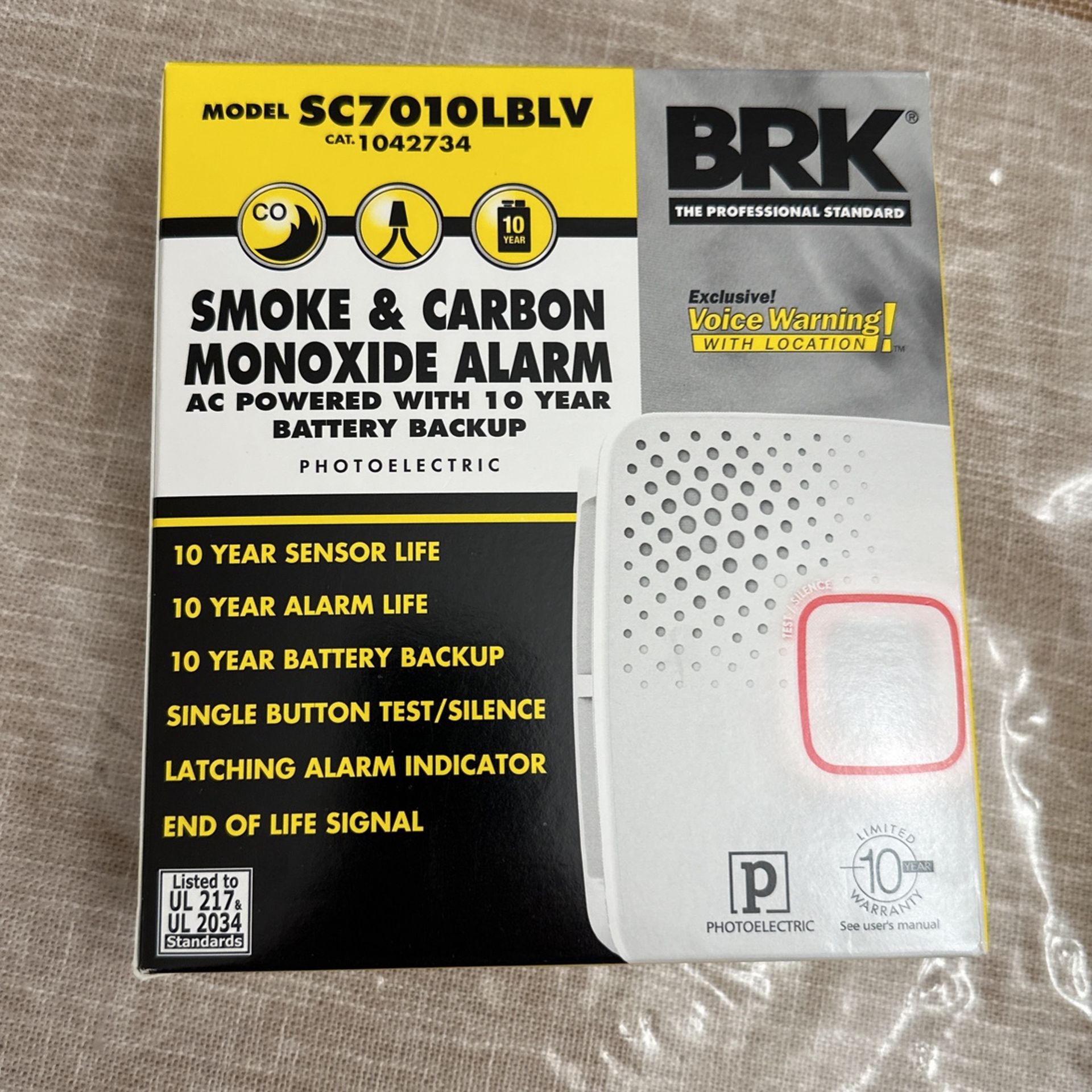BRK SC7010LBLV Smoke And Carbon Monoxide Alarm