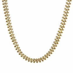 Woman’s Ladies 10k Yellow Gold 18” Inch 6mm Caviar Beaded Necklace GP3136742