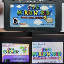 Super Mario World: Super Mario Advance 2 GBA - Cart Only Authentic/Tested/Saves
