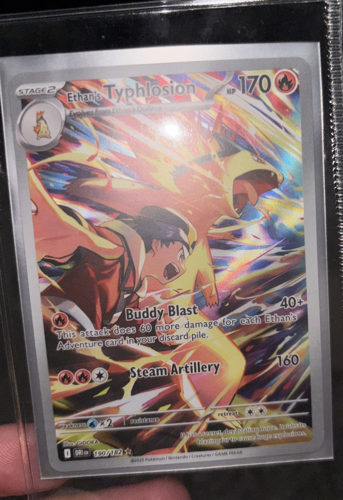 Ethan’s Typhlosion Pokemon Card