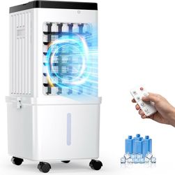 Brand new Evaporative Air Cooler, Portable Swamp Cooler for Home with 4 Wind Modes 3.5-Gallon Water Tank, 3 Speeds, 120° Swing & 45 dB Low Noise Cooli