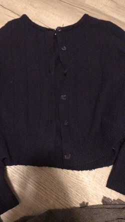navy blue cardigan