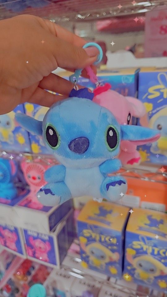 Keychain Stitch And Angel Plushie