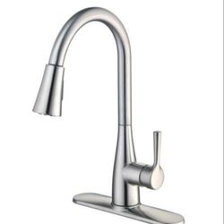 Glacier Bay Sadira Single-Handle Pull-Down Sprayer Kitchen Faucet with TurboSpray and FastMount in Stainless Steel