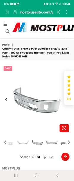 2016 Dodge Ram 1500 Bumper