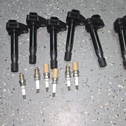 2007 2008 Acura TL Ignition Coil Set with Spark Plugs