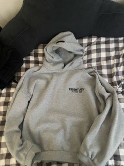 Grey essentials hoodie