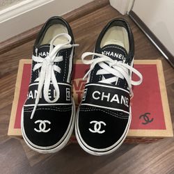 Custom Chanel Vans - Toddler Size 10
