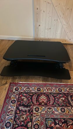 Black Sit-Stand Desk Converter Riser