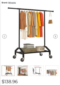 Wiracks Heavy Duty Clothes Rack Brand new - Down from $145