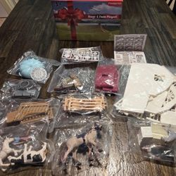 New 71 Piece Horse Stable Toy Play Set 