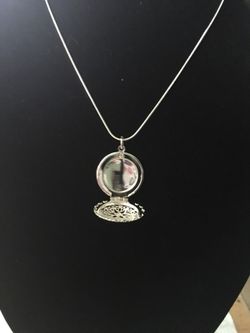 Women locket necklace with snake chain