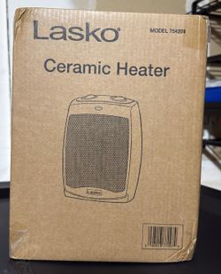 Indoor Electric Ceramic Space Heater with Tip-Over Safety Switch, Overheat Protection and Thermostat, 2 Speeds, 