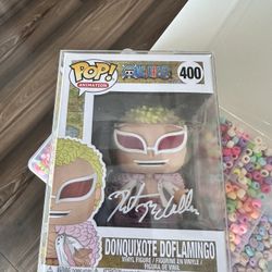 Funko Pop One Piece Donquixote Doflamingo #400 Signed JSA Autographed