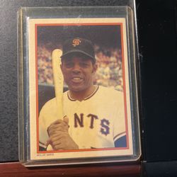 Willie Mays 1985 Topps Collector Series Card
