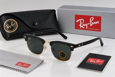 Ray-Ban Clubmaster Sunglasses Black Gold