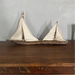 driftwood sailboats