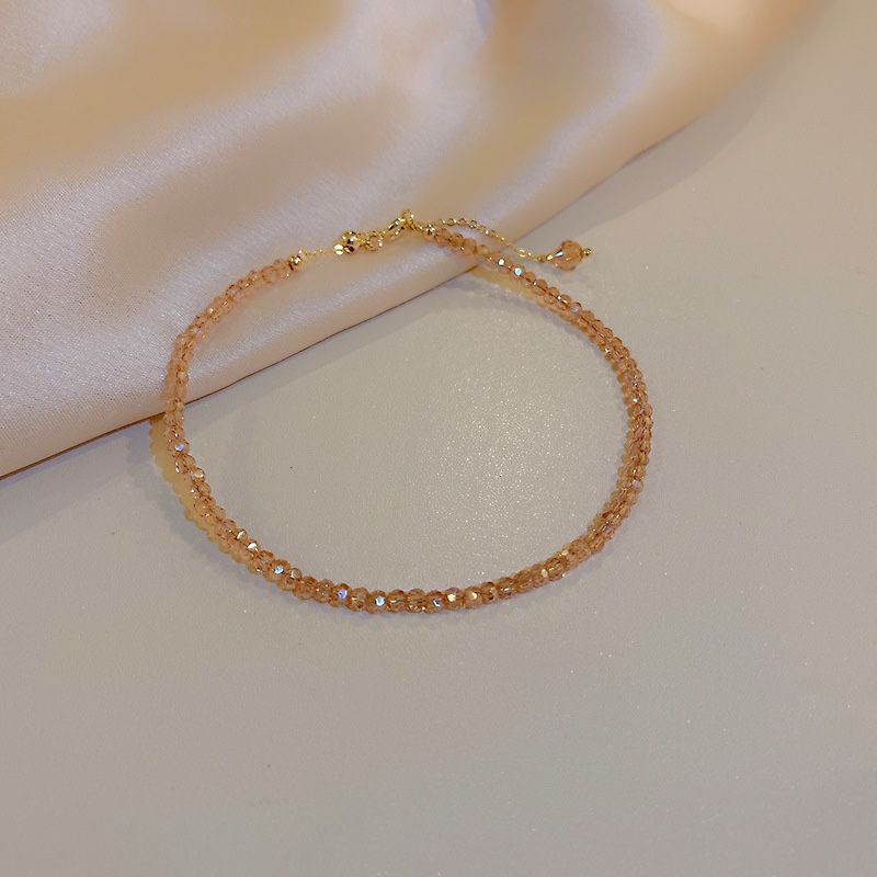 New Minimalist Stackable Crystals Bracelet, Valentines Gift For Her 
