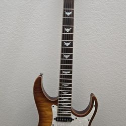 Schecter Banshee-6 FR Extreme

Vintage Sunburst Color

Floyd Rose Tremelo

Professional Guyker Locking Tuning machines

Beautiful guitar.

I just don'