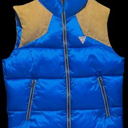 Guess Men's Yann Fabric Block Puffer Vest 