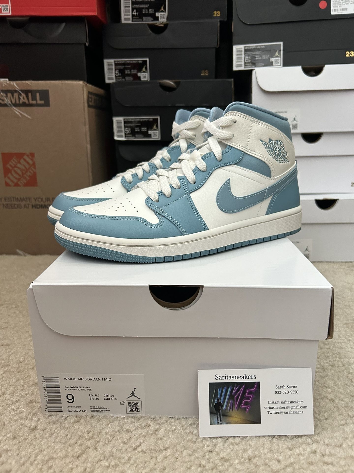 Jordan Mid UNC Womens Brand New Comes With Receipt