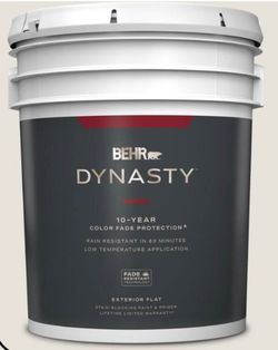 BEHR dynasty 5 gallon Exterior Flat Ultra Pure White